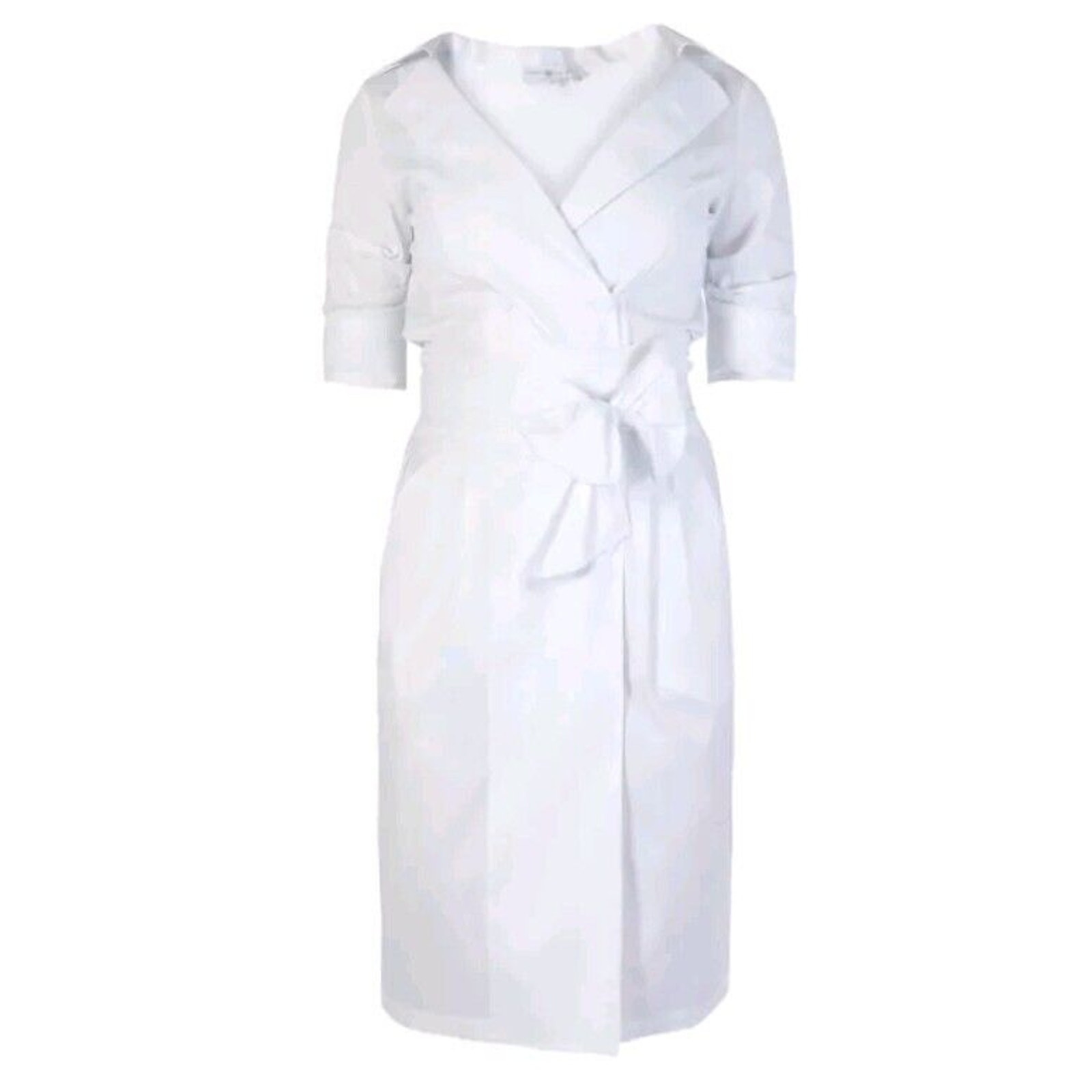 Jennifer Tattanelli Casini Pachira Wrap Sheath Dress Size 42 Us 6